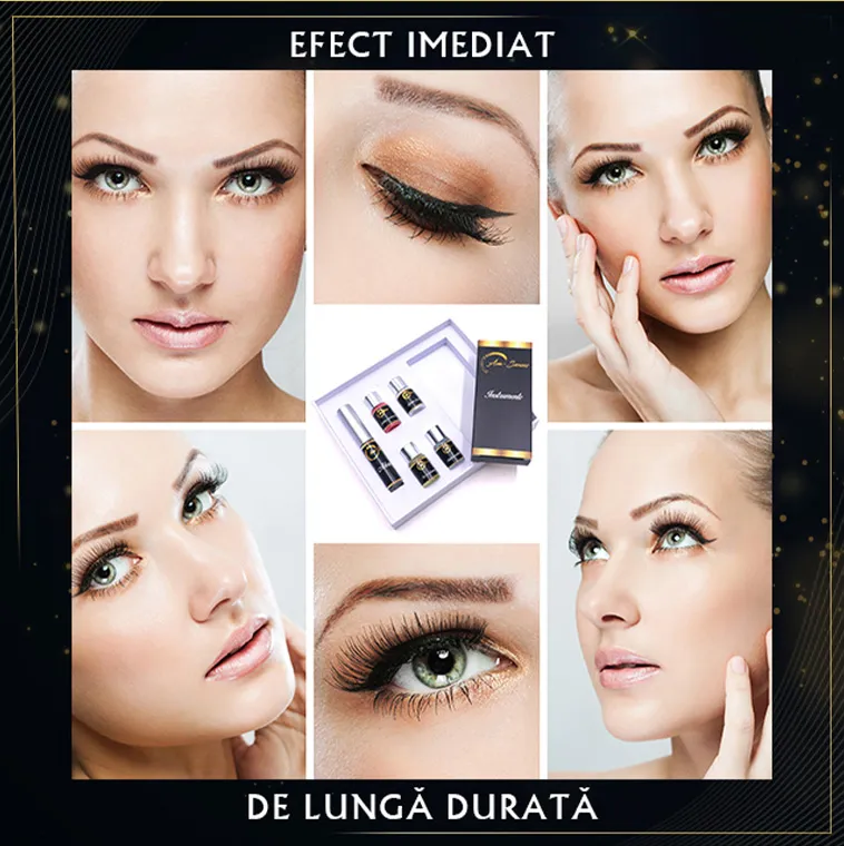 Banner publicitar pentru produse cosmetice de înfrumusețare cu colaj foto de portrete feminine.