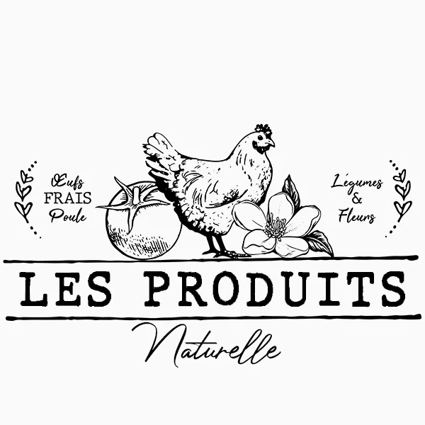 Creare etichetă vintage în stil francez Les Produits realizată de FloBold.