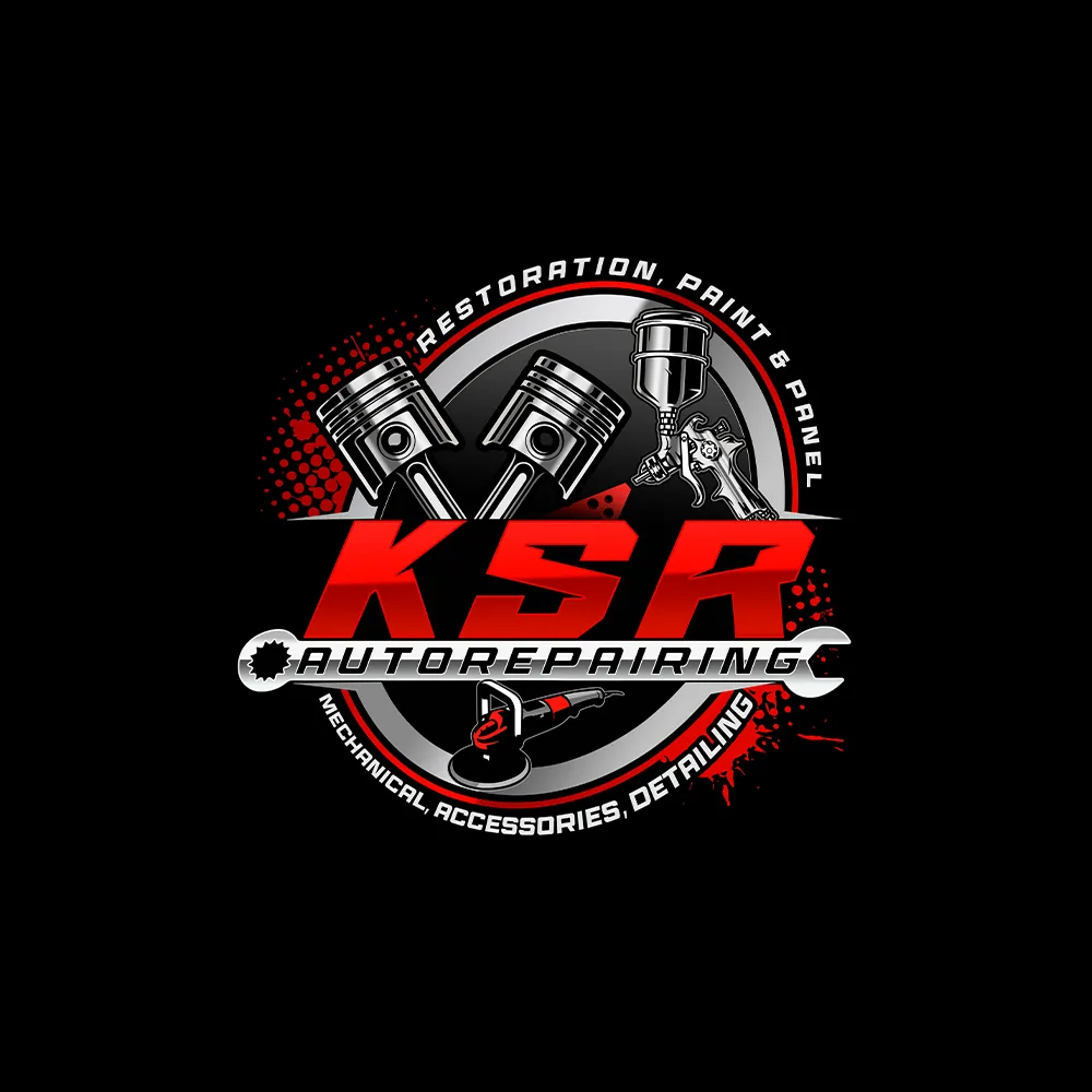 Logo KSR Auto Repairing service auto și restaurare mașini România.