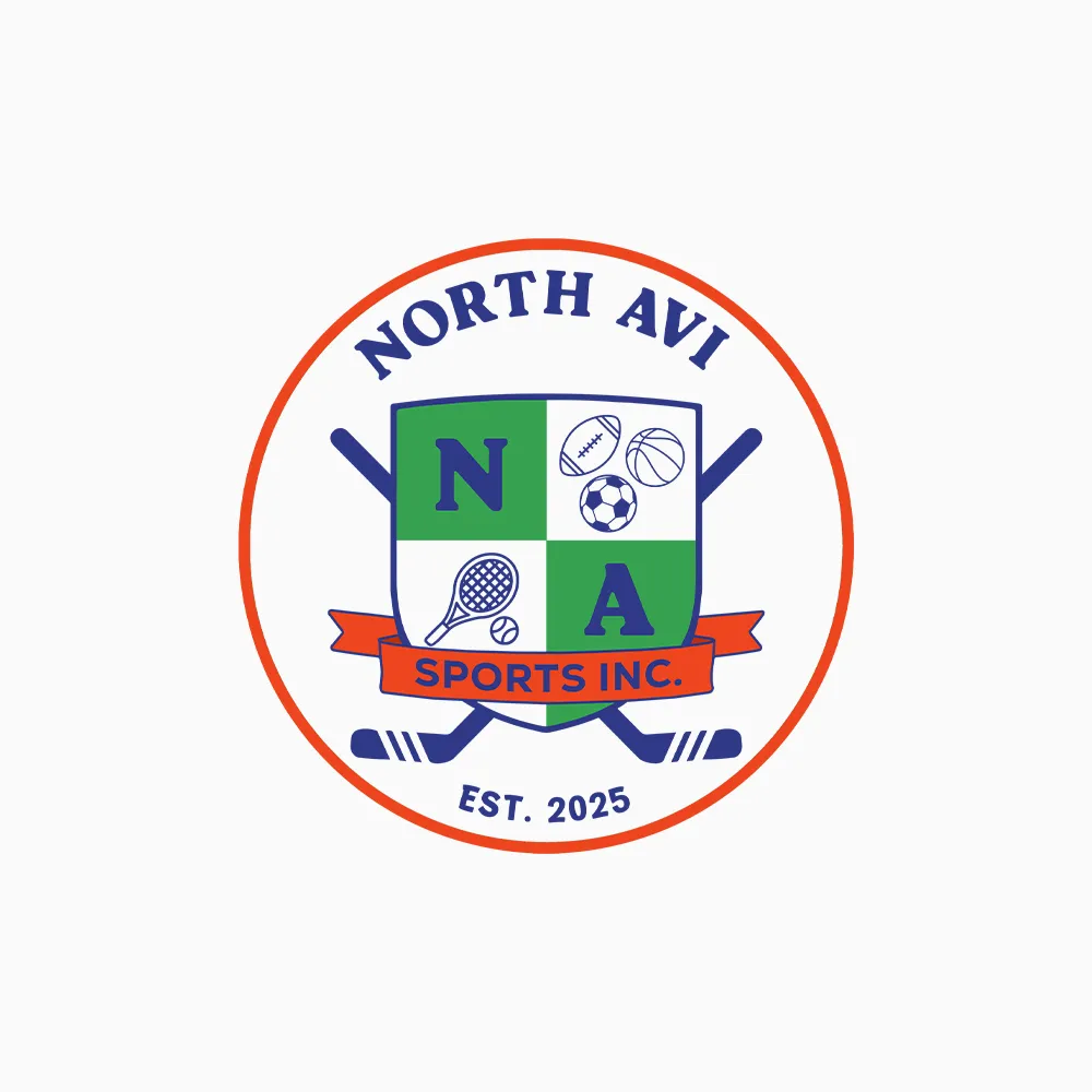 Logo North Avi Sports Inc magazin echipamente sportive și club sportiv.