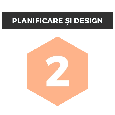Planificare și design pentru structura meniului unui site web.