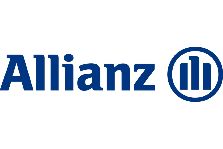 : Logo-ul oficial Allianz albastru utilizat în secțiunea de parteneri sau clienți de pe site-ul flobold.