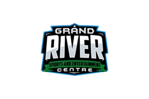 Design de logo în stil sportiv realizat de flobold pentru Grand River Sports and Entertainment Centre.