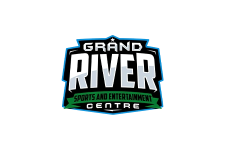Design de logo în stil sportiv realizat de flobold pentru Grand River Sports and Entertainment Centre. about us