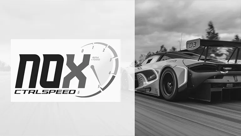 Design logo dinamic pentru echipă de racing Nox realizat de FloBold.