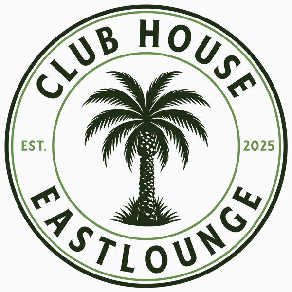 Design logo tip insignă vintage Club House Eastlounge realizat de FloBold.