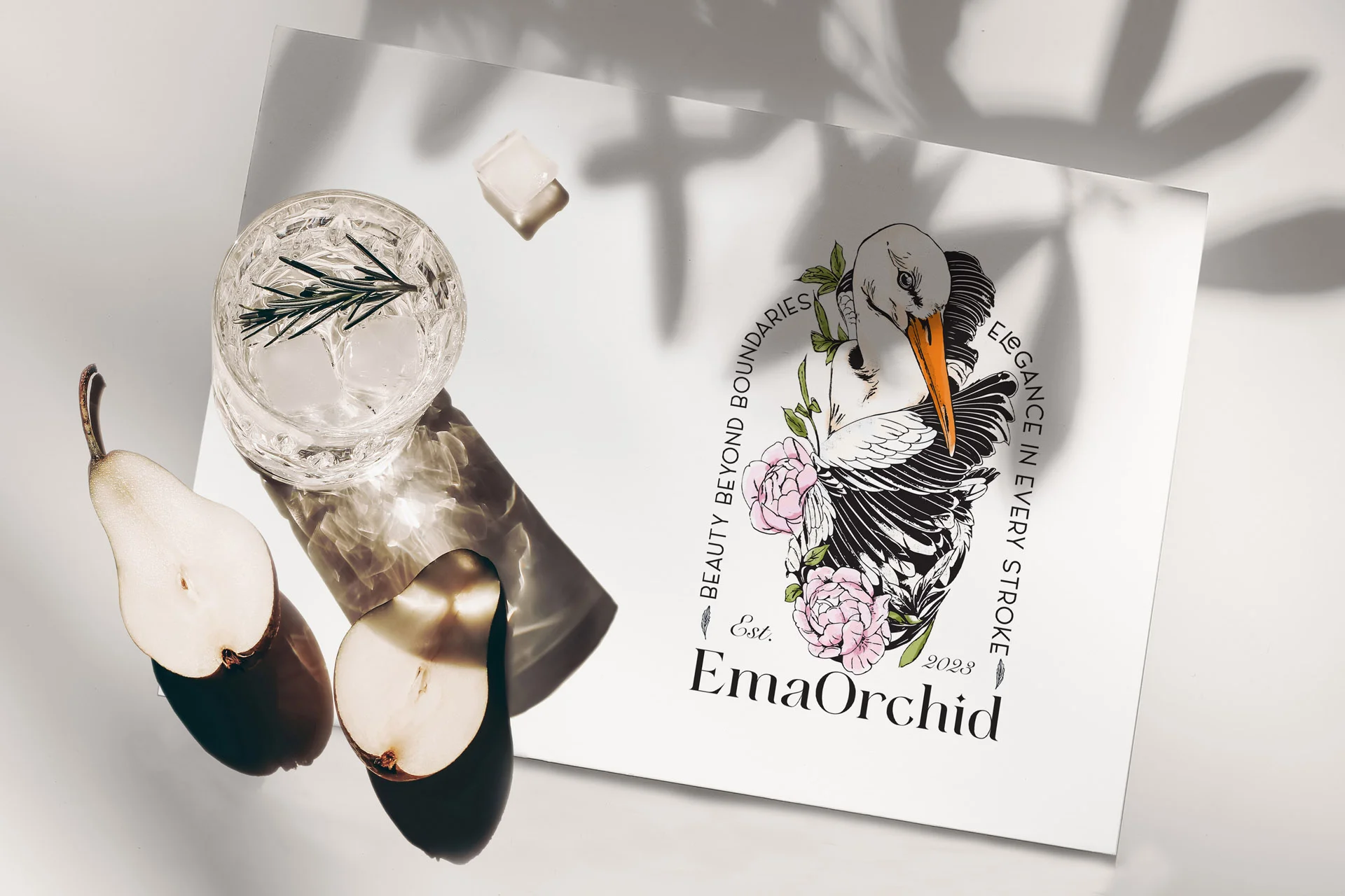 mockup branding, luxury logo