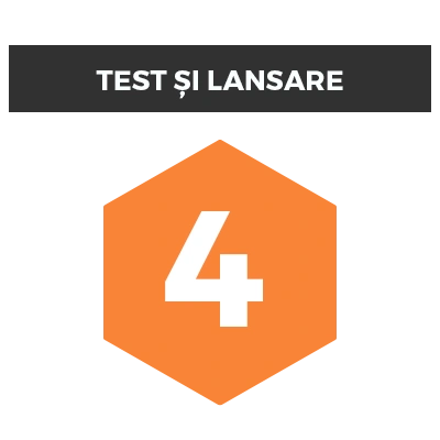 Pasul 4: Test și lansare oficială cu verificarea funcționalității site-ului web.