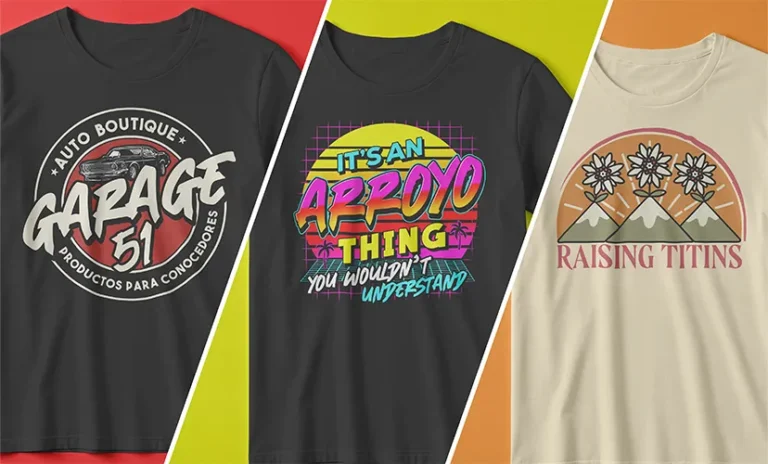 FloBold Studio - Custom automotive and vintage corporate t-shirt graphics. tipuri de imprimare a tricourilor.
