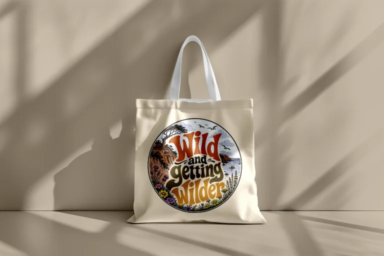 FloBold Studio - Custom typography tote bag merchandising design