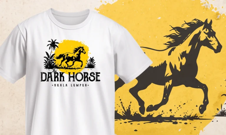 FloBold Studio - High impact vector graphic detail for Dark Horse apparel. T-shirt printing methods.